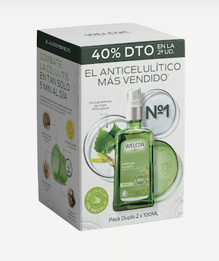 ACEITE DE ABEDUL PARA LA CELULITIS DOBLE PACK WELEDA 2X100 ML