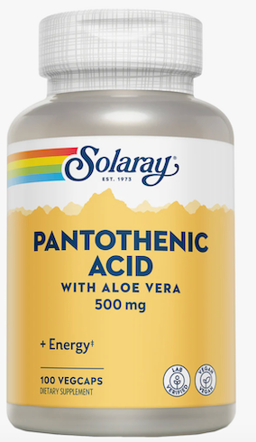 PANTOTENIC ACID - 100 CAPSULAS SOLARAY