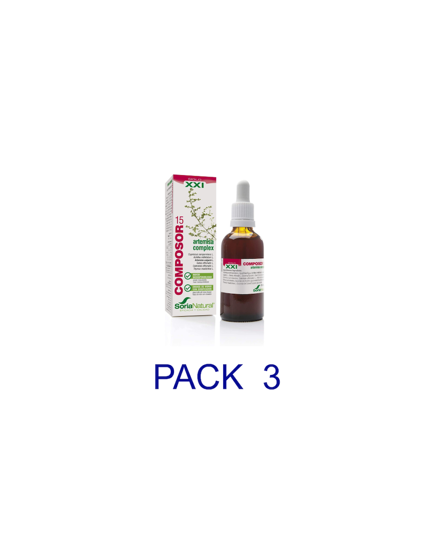 PACK 3X2 COMPOSOR 15 ARTEMISA COMPLEX SIGLO XXI 50 ML SORIA NATURAL ENVIO GRATIS