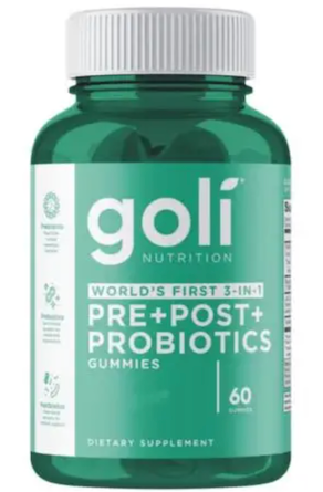 PREBIOTICOS, PROBIOTICOS Y POSTBIOTICOS 60 GOMINOLAS VEGANAS GOLI NUTRITION