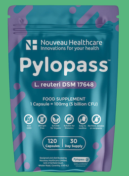 Pylopass™ (L. reuteri DSM 16748) 120 caps NOUVEAU HEALTHCARE