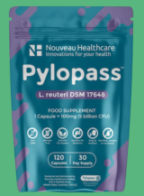 Pylopass™ (L. reuteri DSM 16748) 120 caps NOUVEAU HEALTHCARE