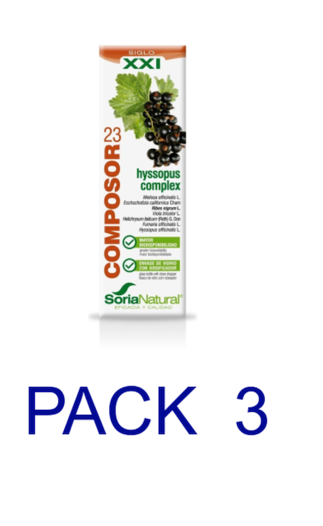 PACK 3X2 COMPOSOR 23 HYSSOPUS COMPLEX SORIA NATURAL ENVIO GRATIS