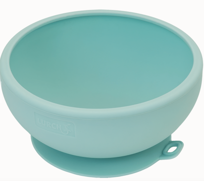 BOL CON VENTOSA PARA BEBES DE SILICONA AZUL PLATINO LURCH