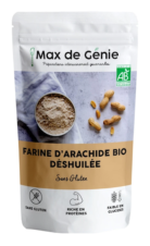 HARINA DE CACAHUETE TOSTADO DESGRASADO 250 GR MAX DE GENIE