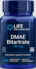 DMAE Bitartrate 150 MGR 200 CAPS LIFE EXTENSION 