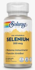 SELENIO 200 - SIN LEVADURAS-90 VEGCAPS SOLARAY
