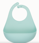 BABERO BEBE DE SILICONA AZUL PLATINO, LURCH