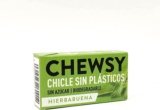CHEWSY CHICLE SIN PLASTICO HIERBABUENA 15 GR