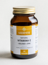 VITAMINA E - SELENIO - ZINC 60 TABLETAS NATUREMOST