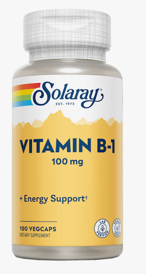 VITAMINA B-1 100 MG. - 100 CÁPSULAS SOLARAY