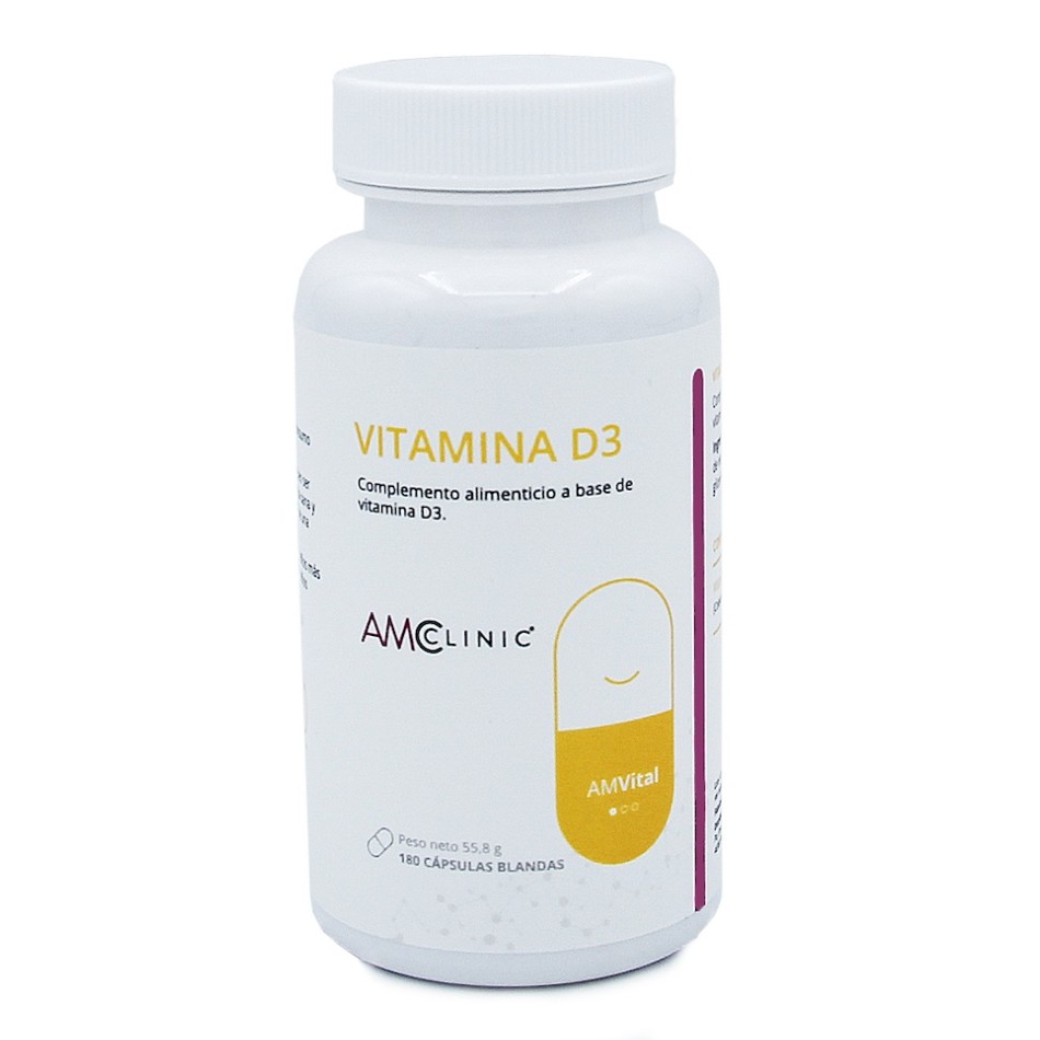 VITAMINA D3 180 CAPSULAS AMCLINIC