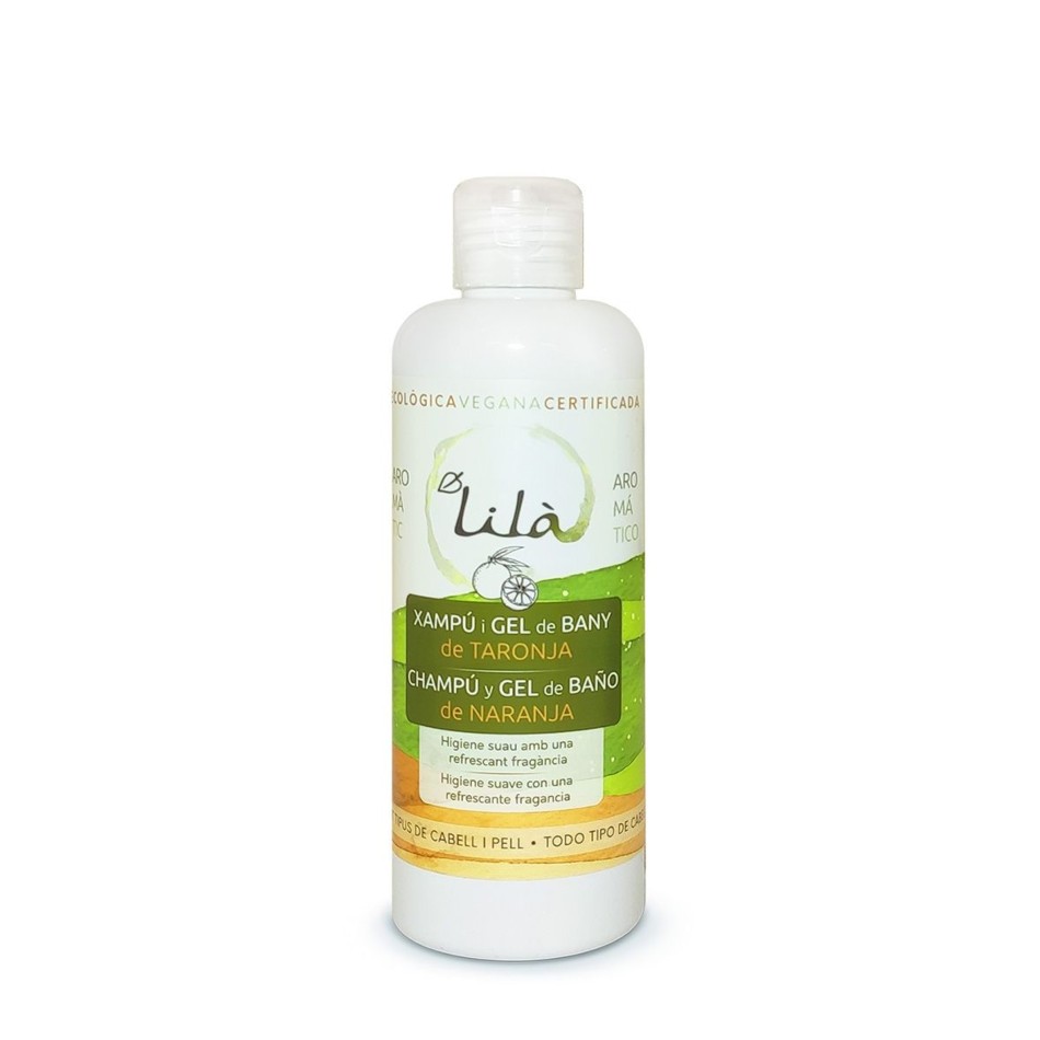 CHAMPU GEL DE BAÑO DE NARANJA 250 ml LILA