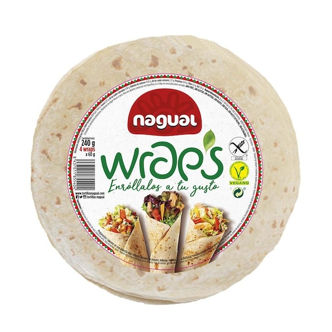 WRAP'S NAGUAL 6/U BIO SIN GLUTEN