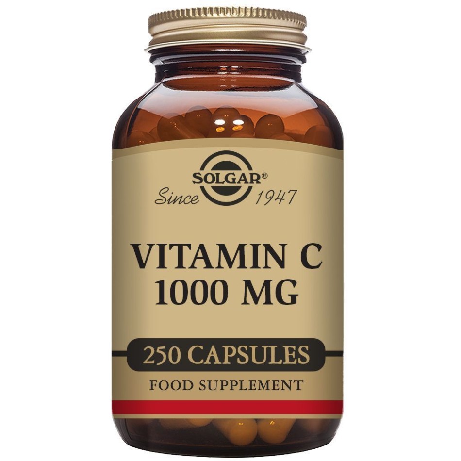 VITAMINA C 1000 mg. Cápsulas Vegetales. 250 caps SOLGAR