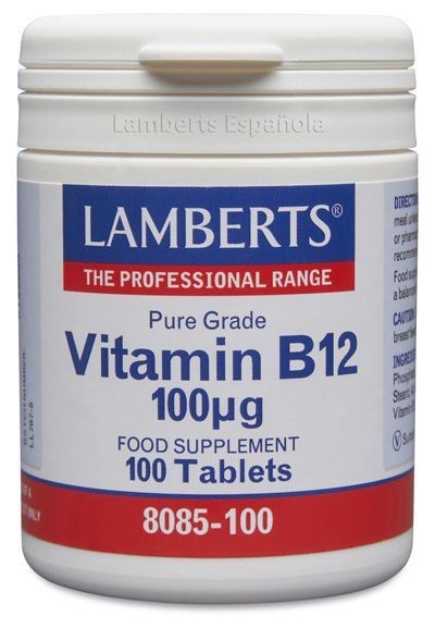 VITAMINA B12 100 mcg en forma de Metilcobalamina 100 TAB LAMBERTS