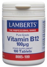 VITAMINA B12 100 mcg en forma de Metilcobalamina 100 TAB LAMBERTS