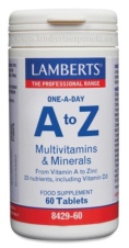 MULTIVITAMINAS Y MINERALES A TO Z 60 COMP LAMBERTS