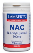 NAC (N-ACETIL CISTEINA) 600MG 60 tabletas LAMBERTS
