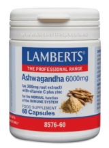 ASHWAGANDA 6000 MG 60 CAPS LAMBERTS
