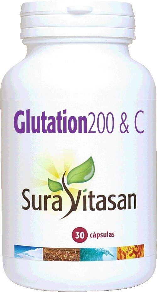 GLUTATION 200 y C 200 mg 30 caps SURA VITASAN