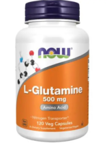 L-GLUTAMINA 500 MG 120 CÁPSULAS NOW FOODS