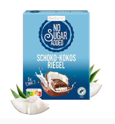 BARRITAS DE CHOCOLATE Y COCO SIN AZUCAR 3X33 GR FRANKONIA