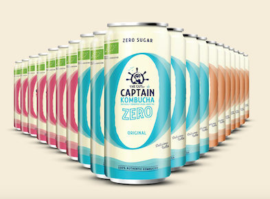 PACK GUTsy Captain Kombucha Multisabor zero Lata 250mL