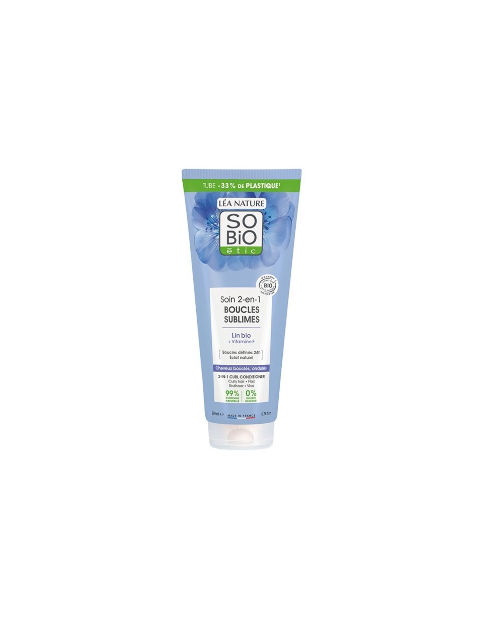 ACONDICIONADOR RIZOS 2 EN1 LINO BIO & VITAMINA F 200 ML NATURABIO
