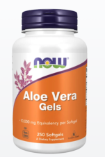 ALOE VERA 10.000 MG NOW FOODS – 250 PERLAS
