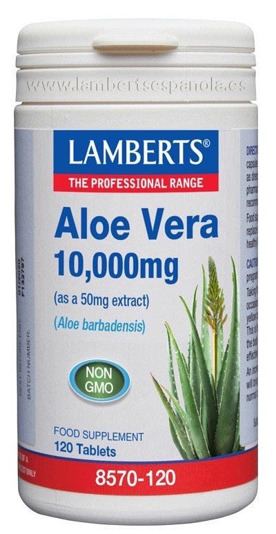 ALOE VERA 10.000 mg 120 COMP LAMBERTS