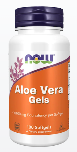 ALOE VERA 10.000 MG NOW FOODS – 100 PERLAS