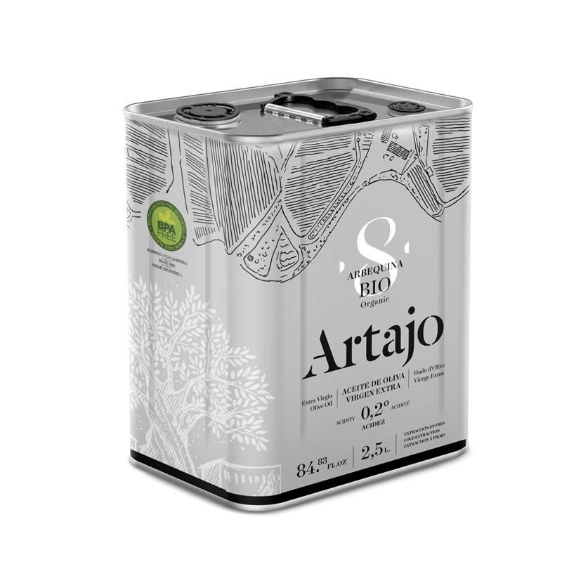 ARTAJO 8 LATA ARBEQUINA BIO 2,5 L