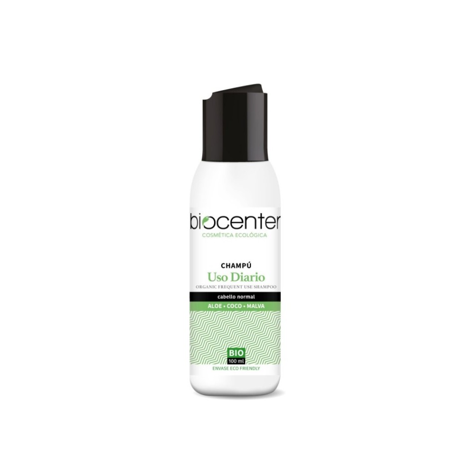 BIOCENTER Champú natural Uso Diario - Línea Top - Ecológico y vegano 100 ml