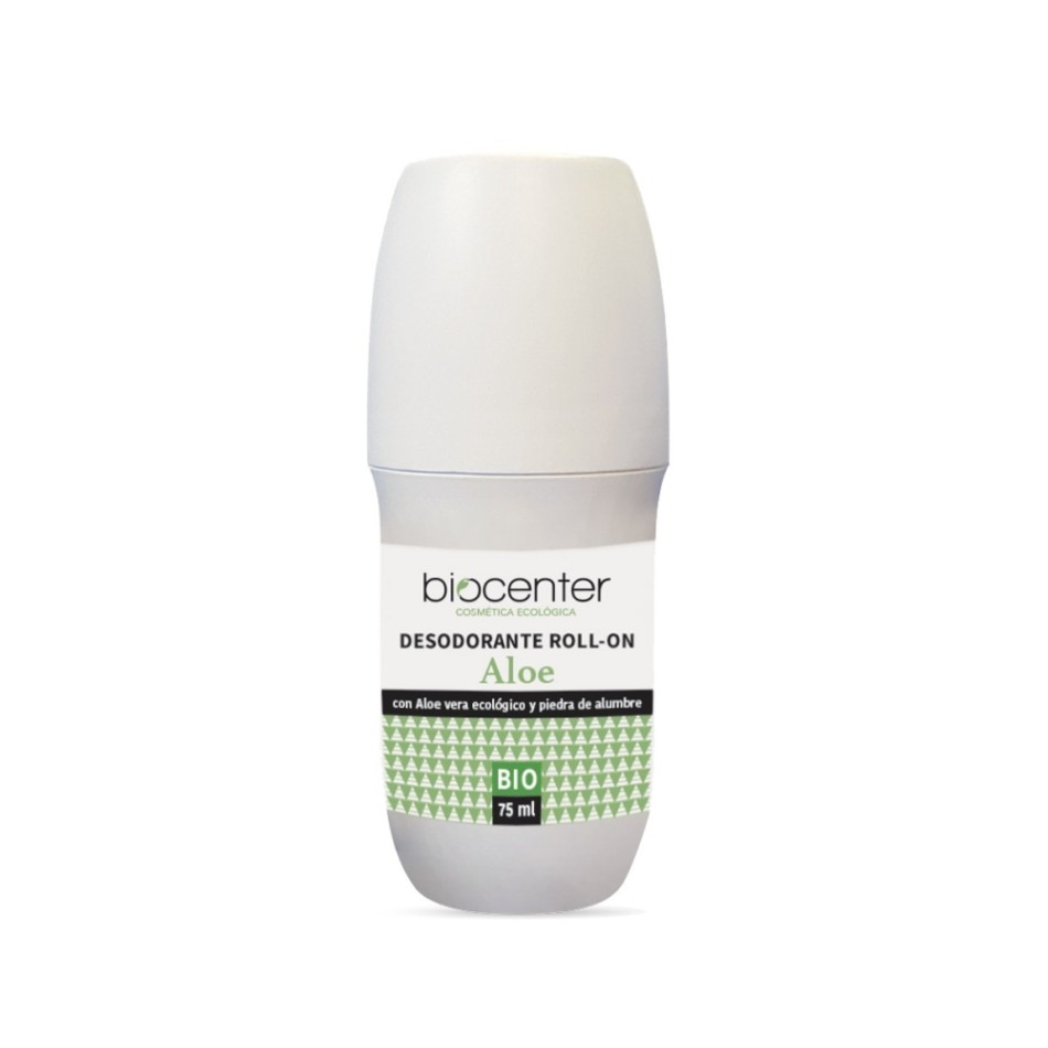 BIOCENTER DESODORANTE NATURAL ROLL ON - ALOE ECO Y VEGANO 75 ML