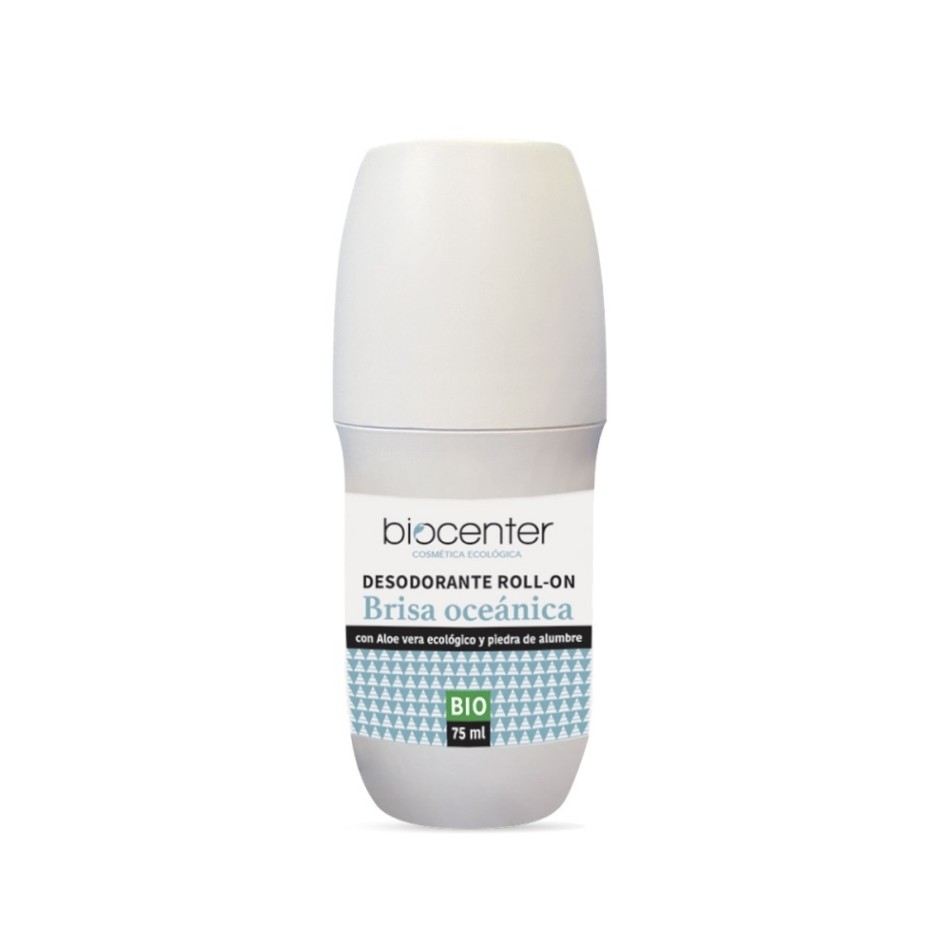 BIOCENTER DESODORANTE NATURAL ROLL ON - BRISA OCEANICA- ECO Y VEGANO 75 ML
