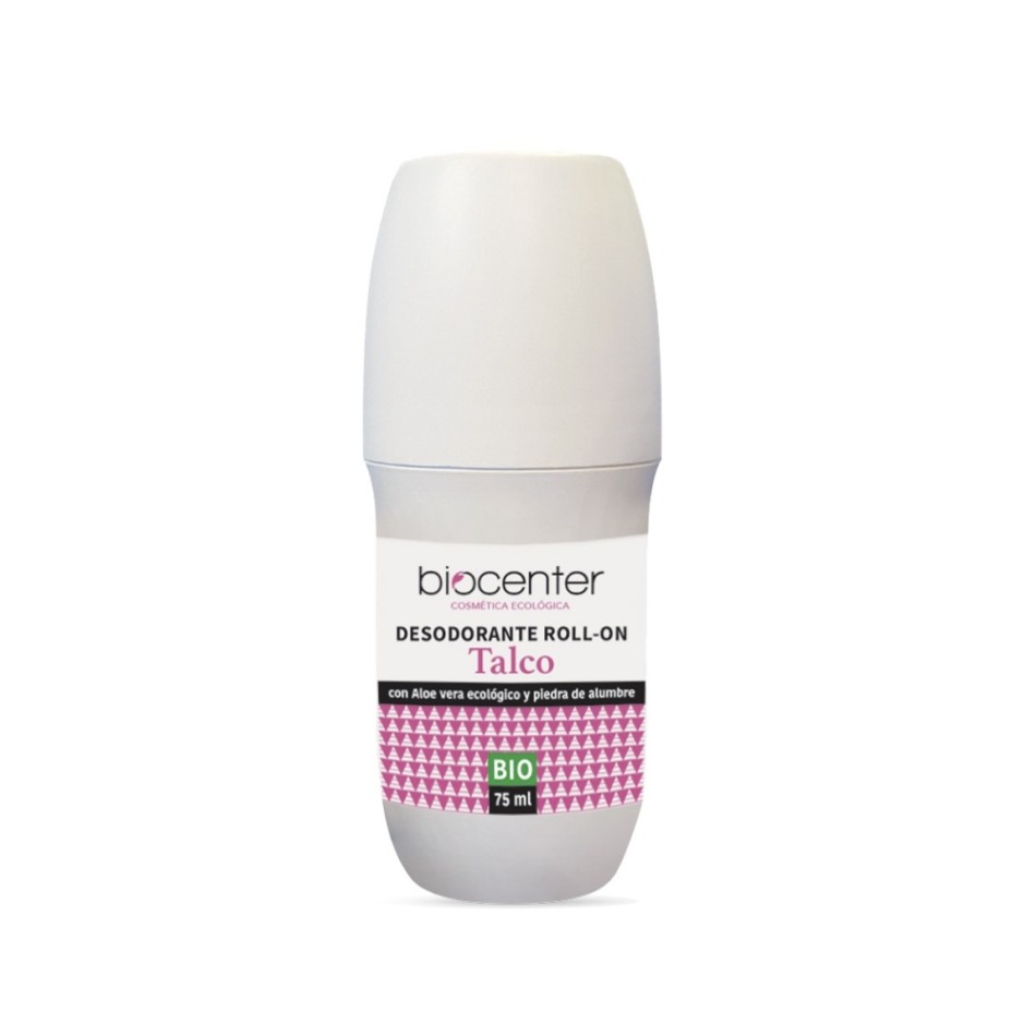 BIOCENTER DESODORANTE NATURAL ROLL ON - TALCO ECO Y VEGANO 75 ML