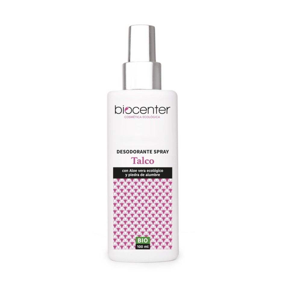BIOCENTER DESODORANTE NATURAL SPRAY - TALCO- ECO Y VEGANO 100 ML