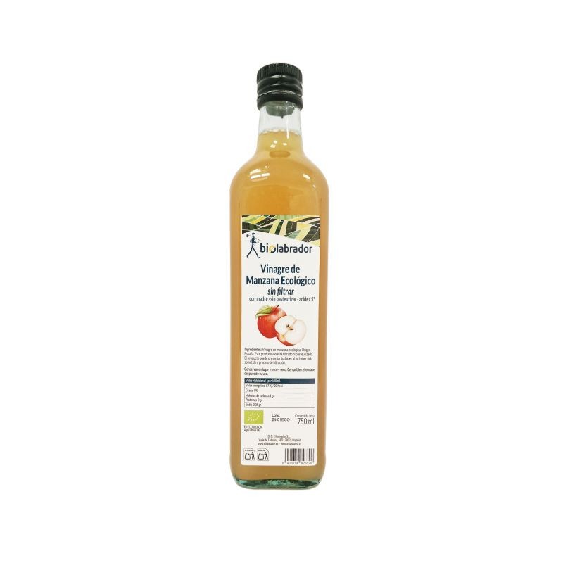 BIOLABRADOR VINAGRE DE MANZANA SIN FILTRAR 750 ML