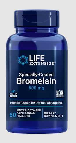 SPECIALLY-COATED BROMELAIN 60 CAPS LIFE EXTENSION