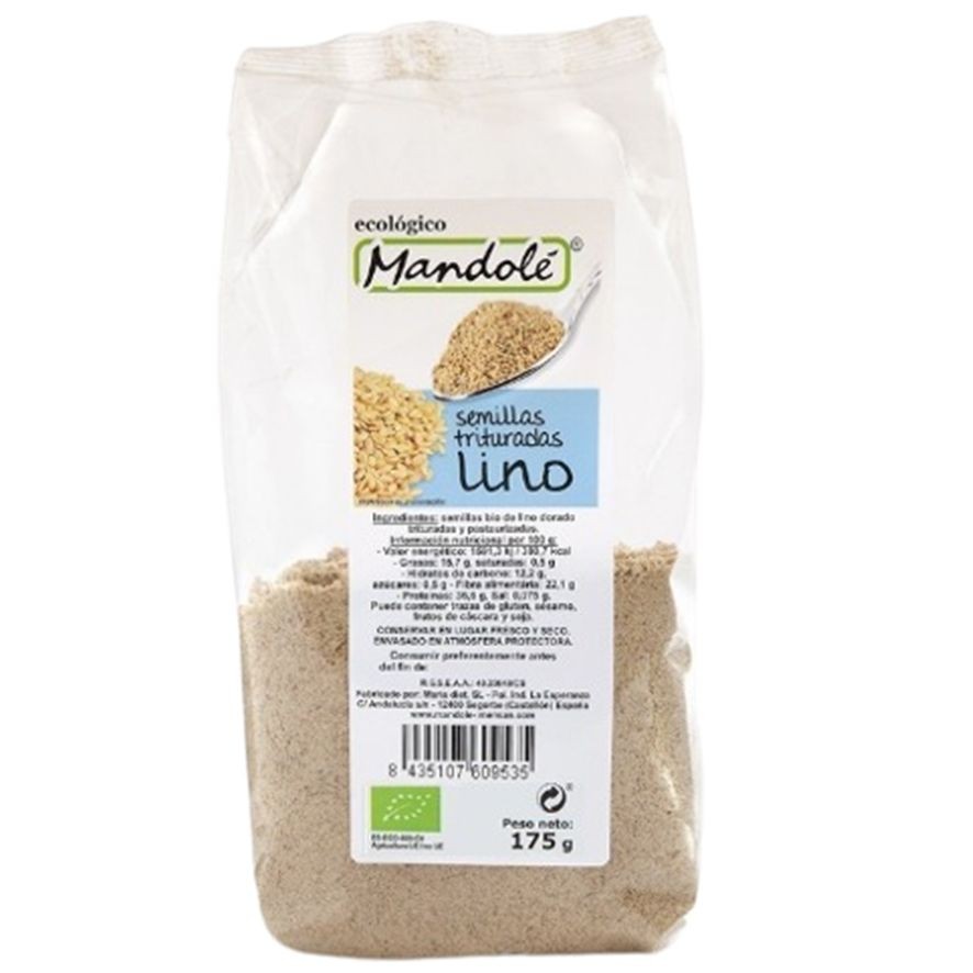 SEMILLAS DE LINO MOLIDO BIO 175 GR MANDOLE