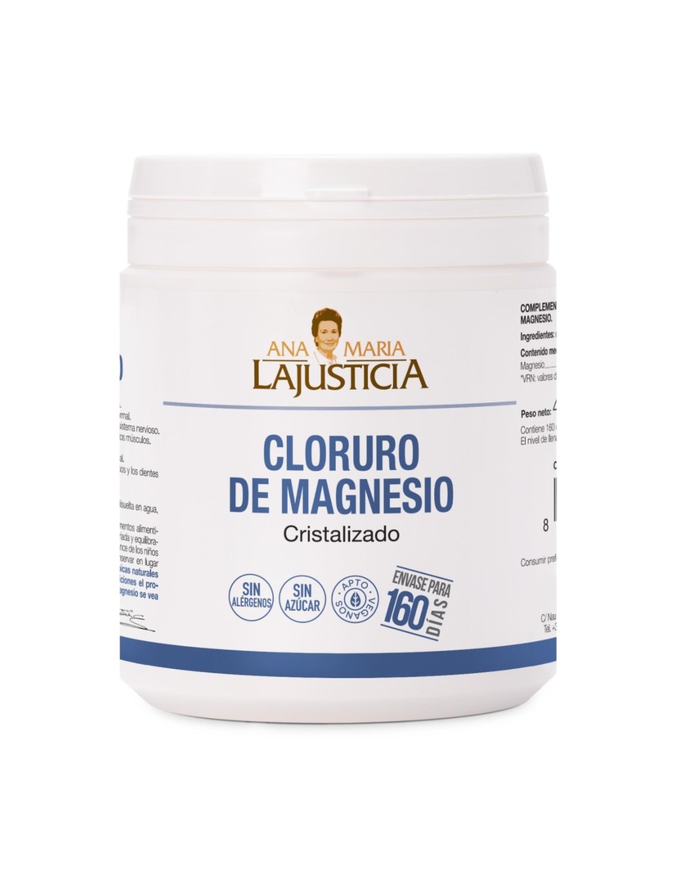 CLORURO MAGNESIO CRISTALIZADO 400 MG ANA MARIA LA JUSTICIA