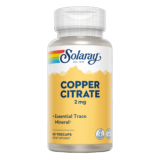 COPPER CITRATE (COBRE) 60 VEG CAPS SOLARAY