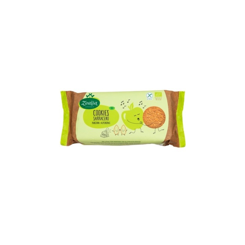 COOKIES SARRACENO MANZANA CANELA 130 gr BIO SG ZEALIA
