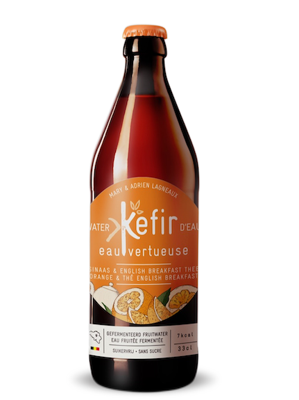 KEFIR DE AGUA NARANJA ENGLISH BREAKFAST TEA 33 CL KEFIR EAU VERTUEUSE