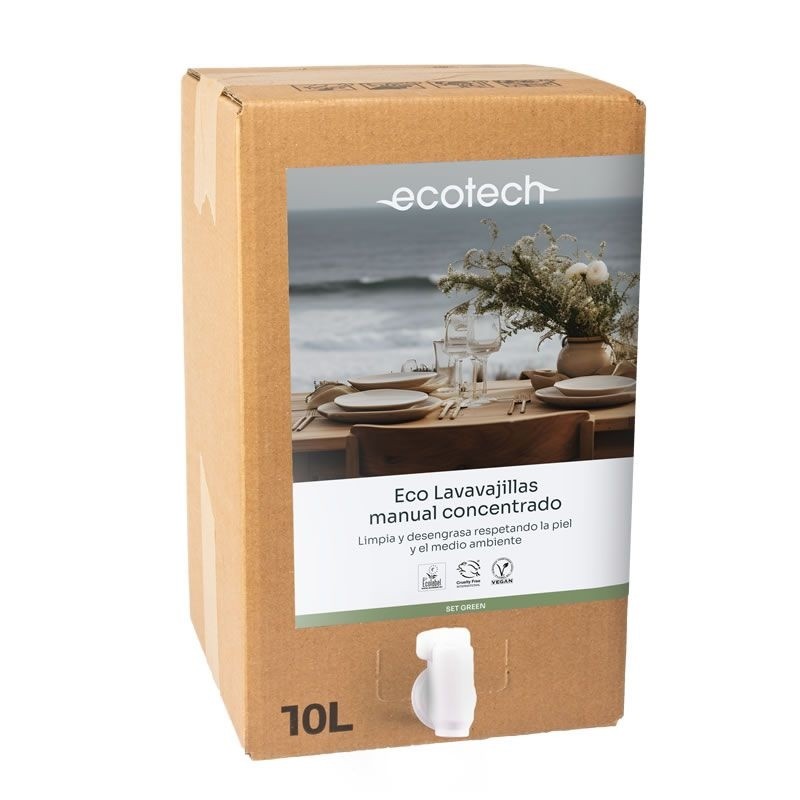 ECOTECH LAVAVAJILLAS MANUAL CONCENTRADO SET GREEN 10 L