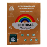 ECOTIRAS PARA LAVADORA DETERGENTE con suavizante 20hojas ECO