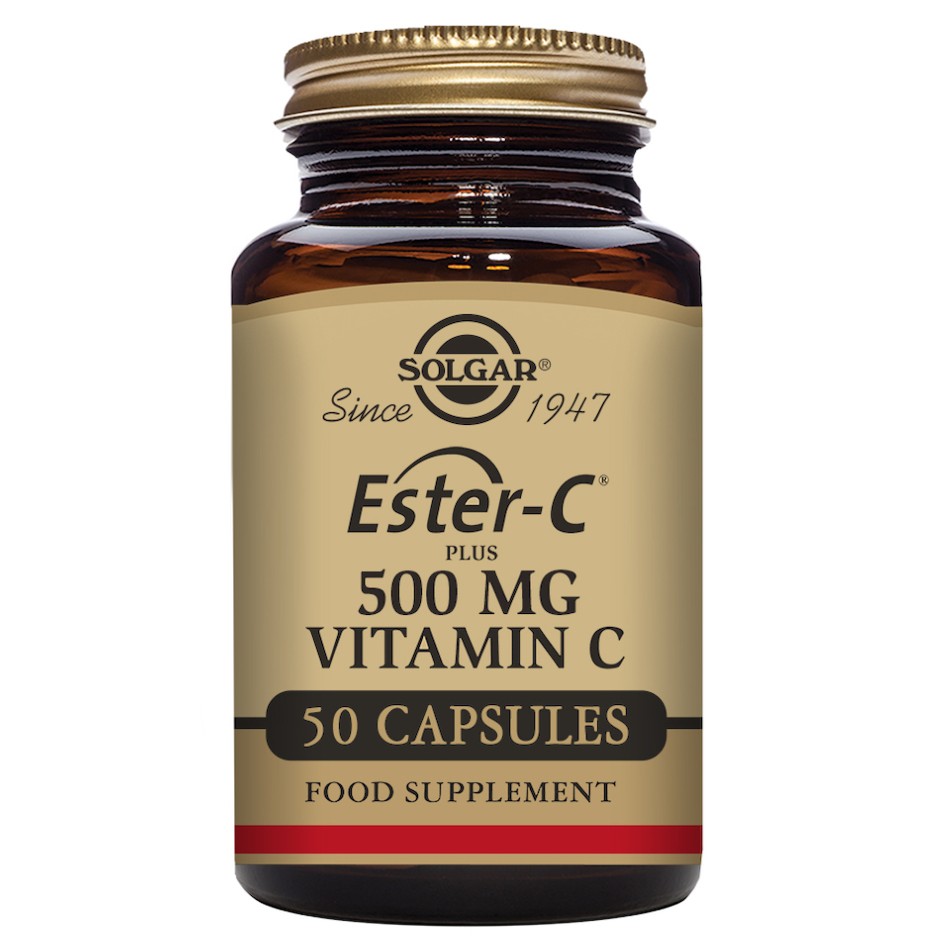 ESTER-C® PLUS 500 mg. Cápsulas Vegetales. 50 COMP SOLGAR
