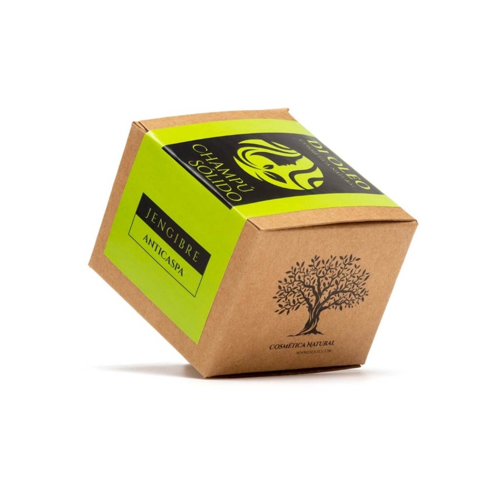 CHAMPU SOLIDO NATURAL DE JENGIBRE ANTICASPA 90 GR DI OLEO
