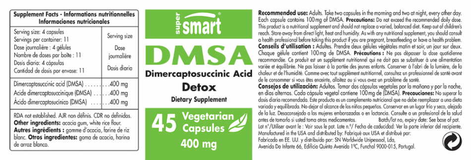 DMSA 100 mg 45 CAP SUPERSMART 1